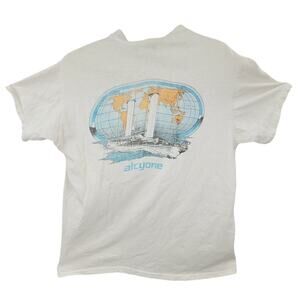 Stedman Jacques Cousteau Marine Biology Graphic Tee Vintage Ocean Explorer